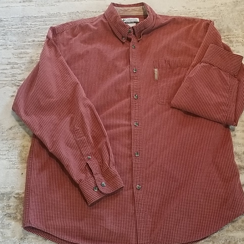 Columbia Plaid Shirt, Size L